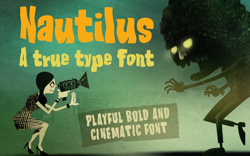 AD Nautilus - True Type Cinematic Font