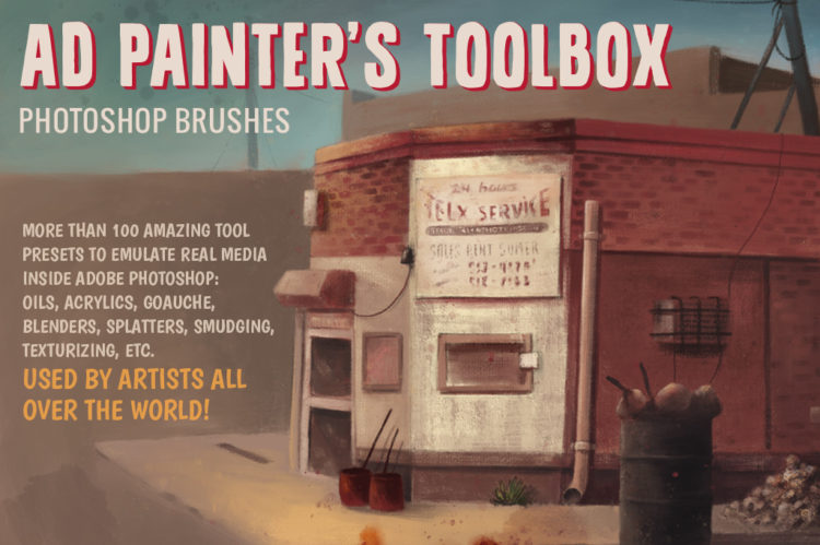 AD Painters Toolbox - Photoshop natural media brushes