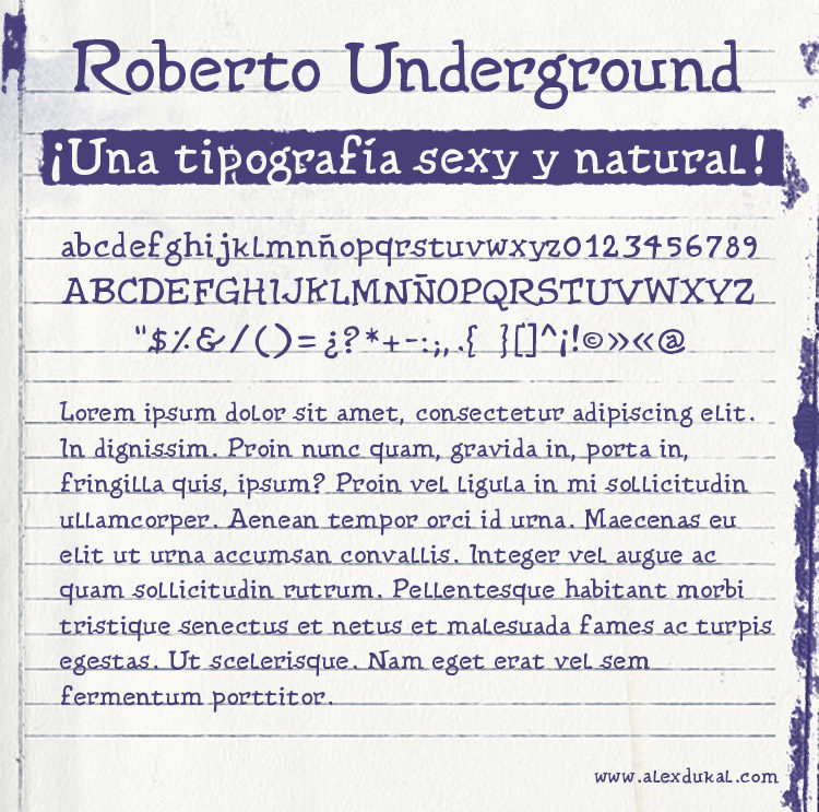 AD Roberto Underground - A Comics Font Type