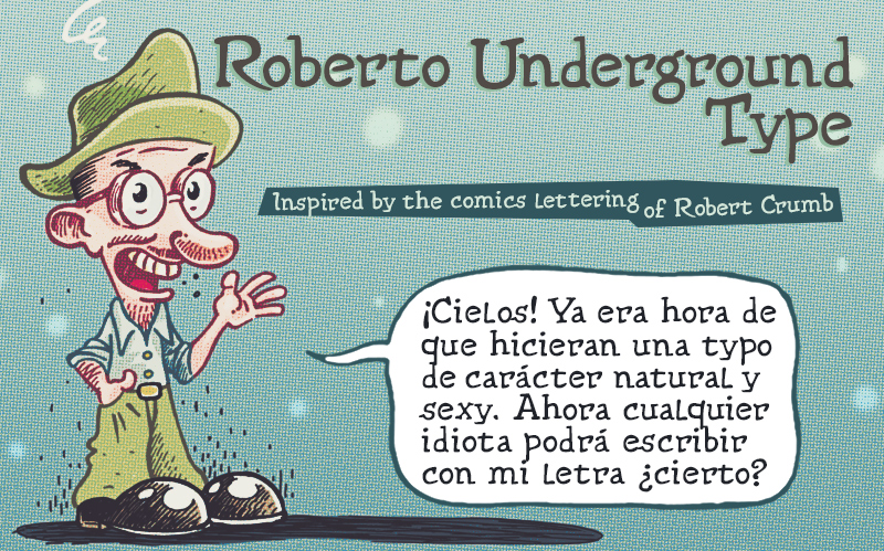 AD Roberto Underground - Comics lettering font