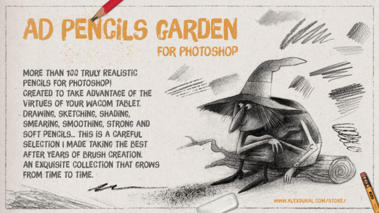 AD Pencils Garden for Photoshop
