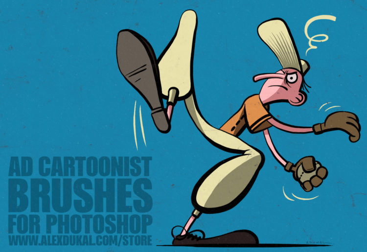 AD Cartoonist Brushes - Best Inking Tools for Photoshop