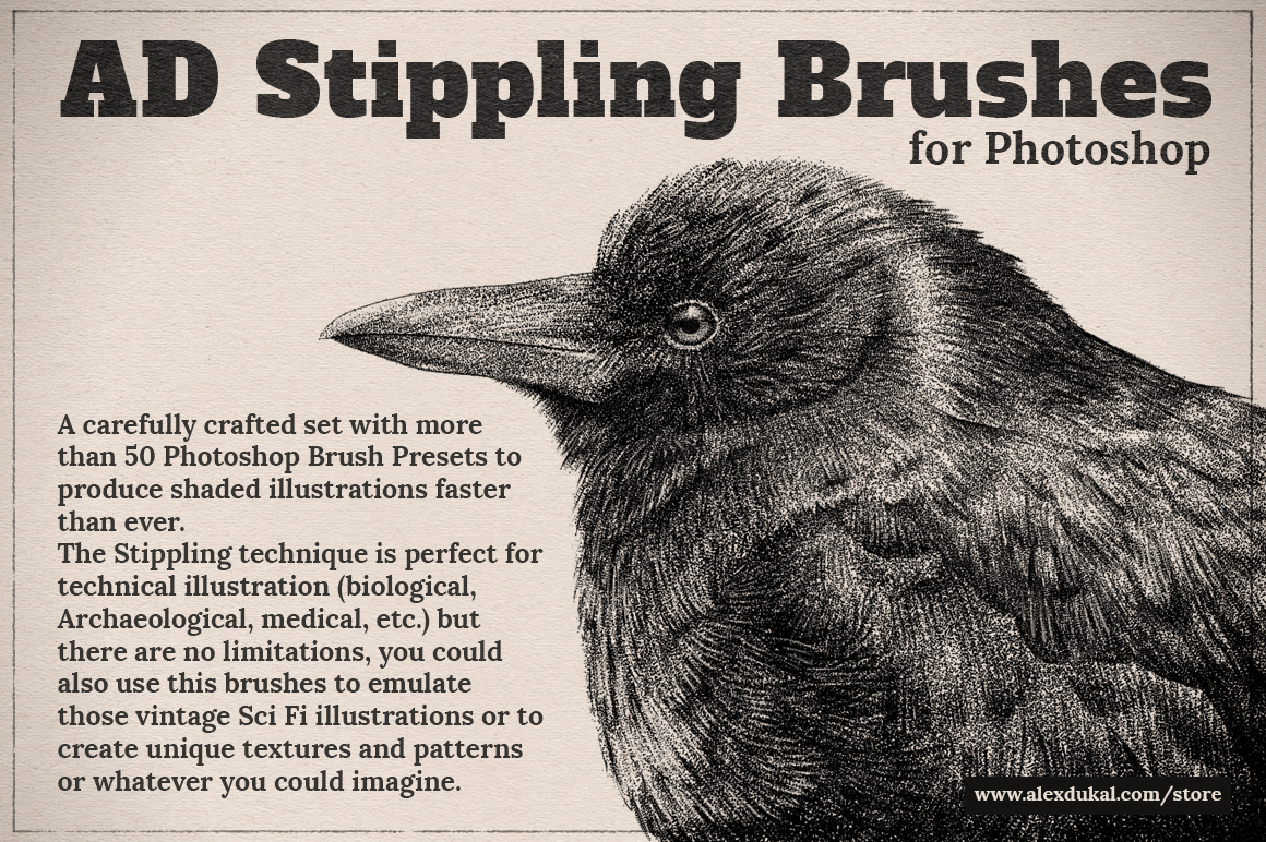 AD Stippling Brushes Sample