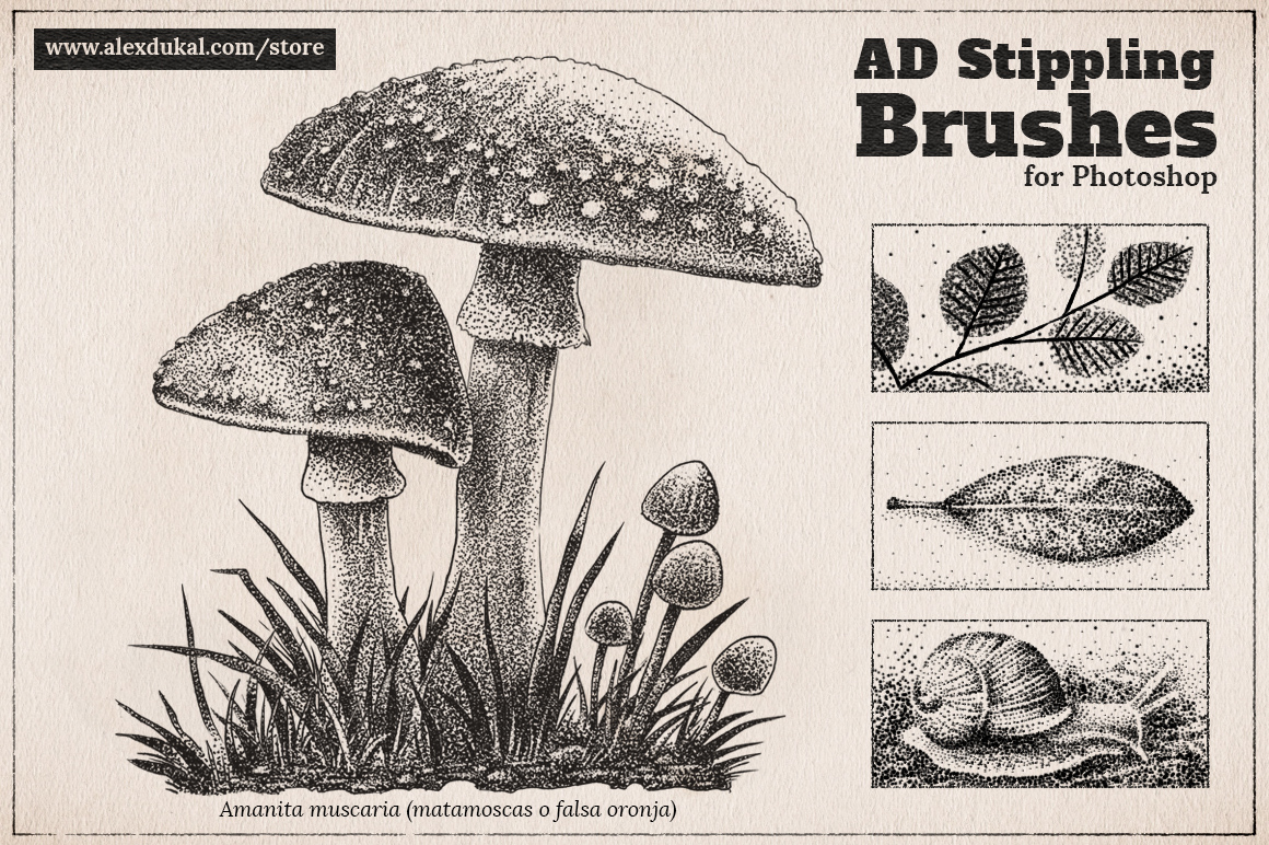 AD Stippling Brushes Sample